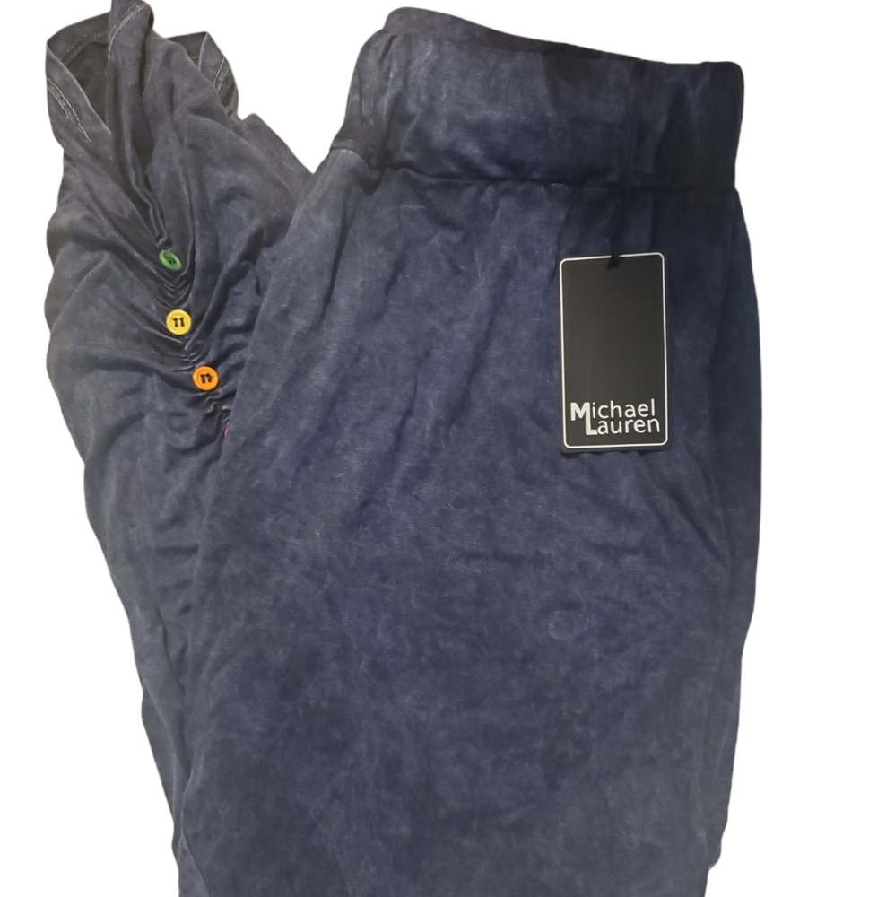 Michael Lauren Emmanuel Shirring pant - Picture 2 of 7